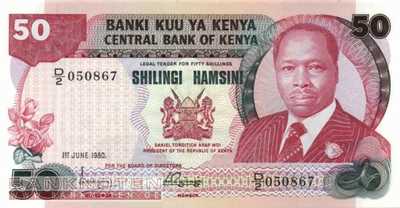 Kenya - 50  Shillings (#022a_UNC)