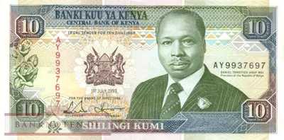 Kenya - 10  Shillings (#024e_XF)