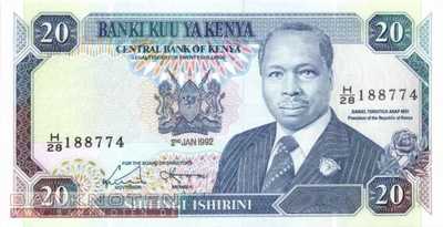 Kenya - 20 Shillings (#025e_UNC)