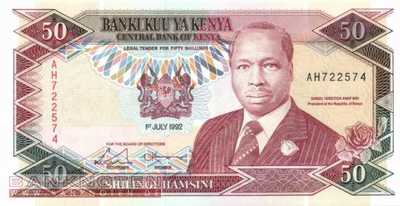 Kenya - 50  Shillings (#026b_UNC)