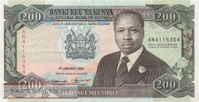 Kenia - 200  Shillings (#029f_VF)