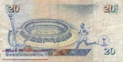 Kenia - 20  Shillings (#032_F)