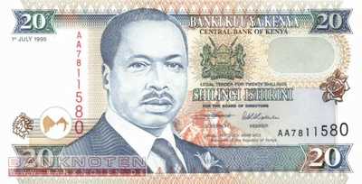 Kenia - 20  Shillings (#032_UNC)
