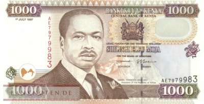 Kenya - 1.000  Shillings (#040a_UNC)