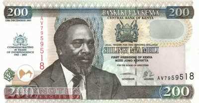 Kenia - 200  Shillings (#046_UNC)
