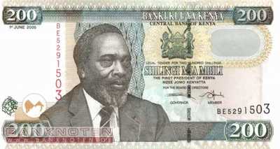 Kenya - 200  Shillings (#049a_UNC)