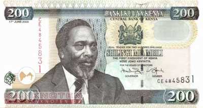 Kenya - 200  Shillings (#049d_UNC)