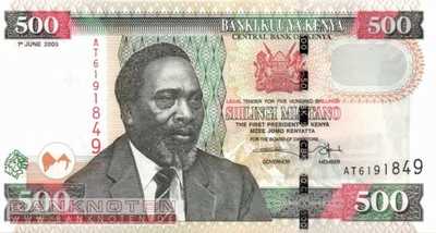 Kenya - 500  Shillings (#050a_UNC)