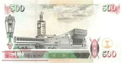 Kenia - 500  Shillings (#050d_UNC)