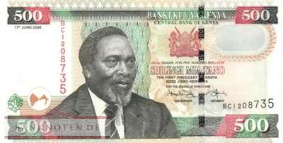Kenia - 500  Shillings (#050d_UNC)