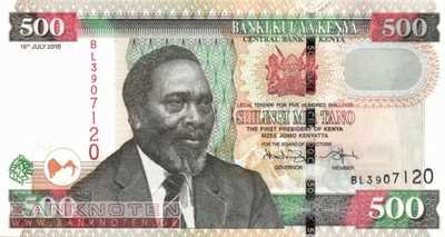 Kenia - 500  Shillings (#050e_UNC)
