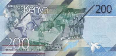 Kenya - 200  Shillings (#054b_UNC)