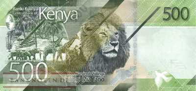 Kenia - 500  Shillings (#055a_UNC)