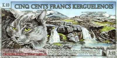 Kerguelen-Archipel - 500  Francs - Privatausgabe (#A3b_UNC)