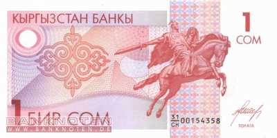 Kyrgyzstan - 1  Som (#004_UNC)