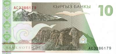 Kirgistan - 10  Som (#009a_UNC)