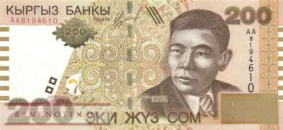 Kyrgyzstan - 200  Som (#016_UNC)