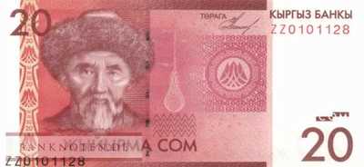 Kyrgyzstan - 20  Som - Replacement (#024aR_UNC)