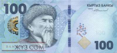 Kyrgyzstan - 100  Som (#036a_UNC)