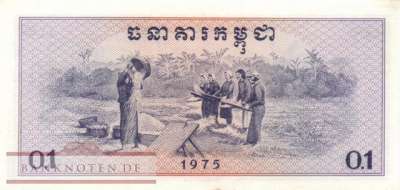 Kambodscha - 0,1  Riel (#018a_AU)