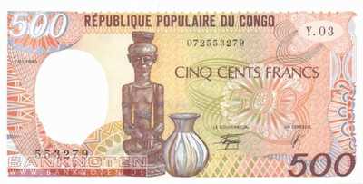 Congo - 500  Francs (#008c_UNC)