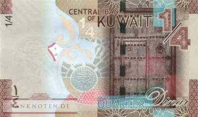 Kuwait - 1/4  Dinar (#029a_UNC)