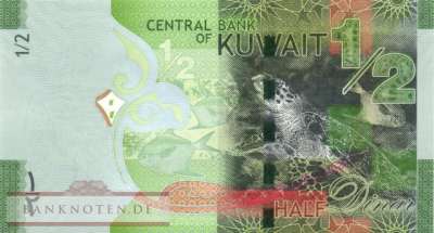Kuwait - 1/2  Dinar (#030a_UNC)