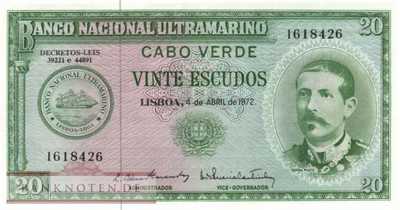 Cape Verde - 20  Escudos (#052a-5_UNC)