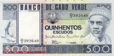 Kap Verden - 500  Escudos (#055a_UNC)