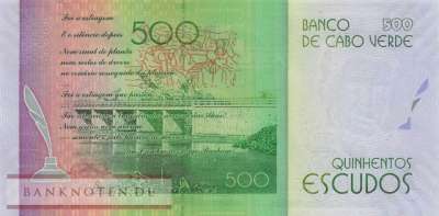 Kap Verden - 500  Escudos - Ersatzbanknote (#072R_UNC)