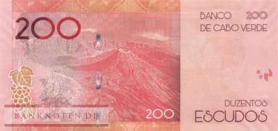 Cape Verde - 200  Escudos - paper (#076_UNC)