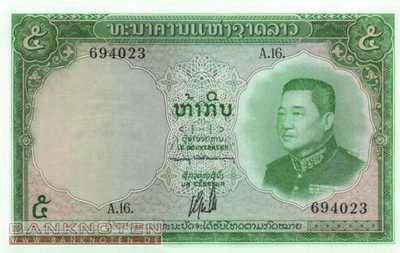 Laos - 5  Kip (#009b_UNC)