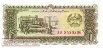 Laos - 10  Kip (#027a_UNC)