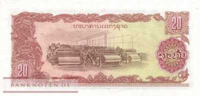 Laos - 20  Kip (#028b_UNC)