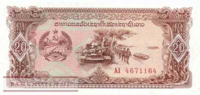 Laos - 20  Kip (#028b_UNC)