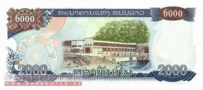 Laos - 2.000  Kip (#033a_UNC)