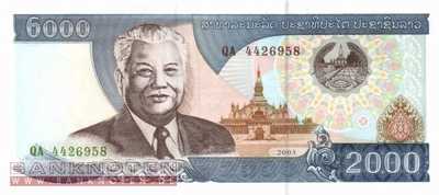Laos - 2.000  Kip (#033b_UNC)