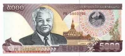 Laos - 5.000  Kip (#034b_UNC)