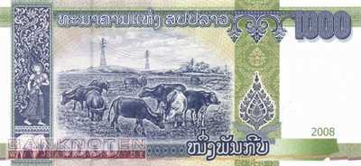 Laos - 1.000  Kip (#039_UNC)