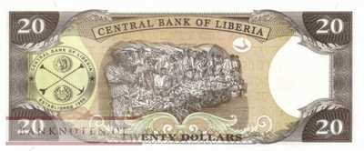 Liberia - 20  Dollars (#028g_UNC)