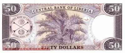 Liberia - 50  Dollars (#029d_UNC)