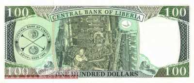 Liberia - 100  Dollars (#030d_UNC)