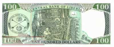 Liberia - 100  Dollars (#030g_UNC)