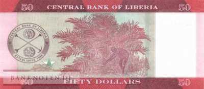 Liberia - 50  Dollars - Ersatzbanknote (#034aR_UNC)