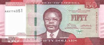 Liberia - 50  Dollars (#034a_UNC)