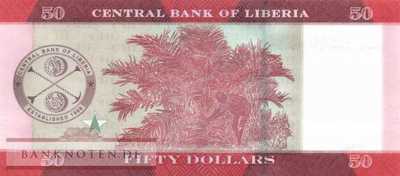 Liberia - 50  Dollars (#034b_UNC)