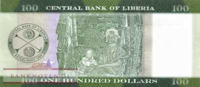 Liberia - 100  Dollars (#035b_UNC)