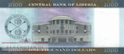 Liberia - 1.000  Dollars (#043a_UNC)