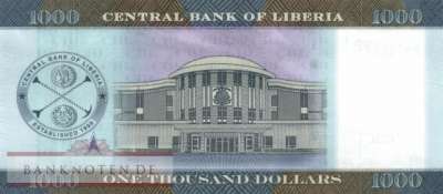 Liberia - 1000  Dollars (#043a_UNC)