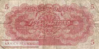 Libya - 5  Piaster (#012_F)